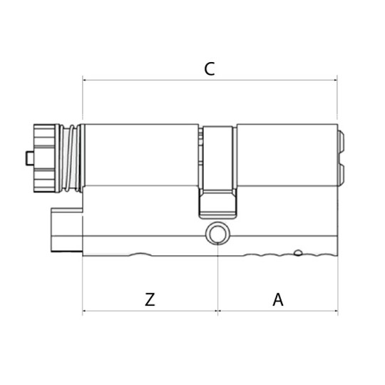 Схема цилиндра MUL-T-LOCK INTERACTIVE+ ENTR