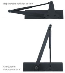 Дотягувач RYOBI® D-1554 UNIV GREY ANTHRACITE