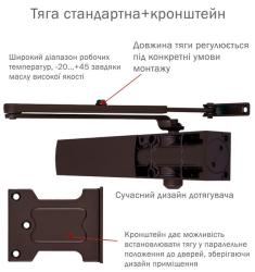 Дотягувач RYOBI® D-1200P(U) UNIV DARK BRONZE